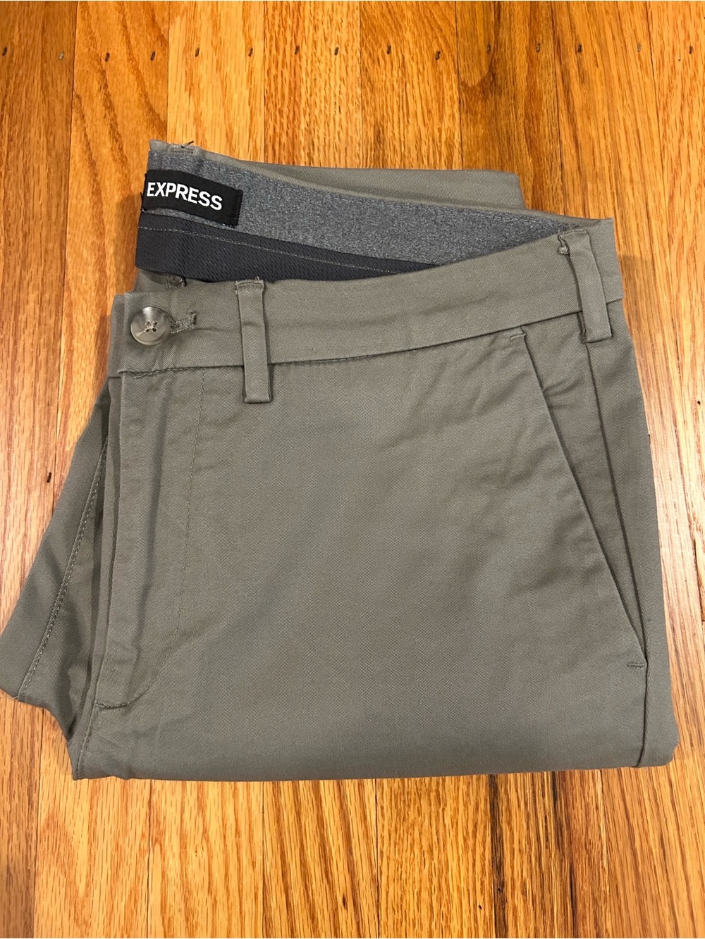 Express Men's Olive Green Chino Pants 32x32 Chinos/Khakis